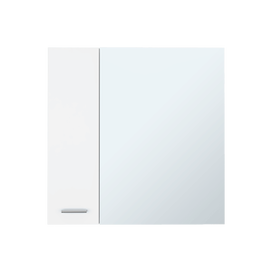 Armadietto per medicinali Prague a porta singola con quattro ripiani interni, finitura bianca - Ripiani per bagno - Product Image 2