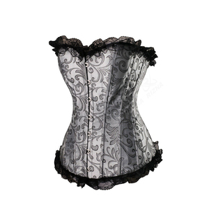 Faja Reductora de Cintura Overbust para Pérdida de Peso, Corsé de Satén Negro con Varillas de Acero, Corsés Lisos Ajustables de la Mejor Calidad de Pakistán - Product Image 4