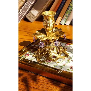 Premium Handmade Modern Metal <b>Candlestick</b> <b>Holder</b> for Living Room Christmas Decoration Round Shape Zahid Exports - Product Image 5