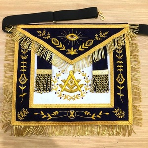 Tabliers maçonniques personnalisés brodés en 3D, de couleur personnalisée, robustes et de haute qualité, pour usage funéraire, MASONIC REGALIA PAST - Product Image 2