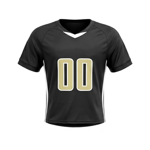 Ensemble d'uniformes de lacrosse à col en V au design unique, de haute qualité, à manches courtes, couleur unie, pour adultes - Product Image 4