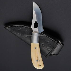 7.5-inch skinning <b>knife</b> Stainless Steel blade hunting <b>knife</b> Full tang <b>bone</b> <b>handle</b> <b>knife</b> Steel bolstered hunting <b>knife</b> - Product Image 5