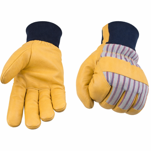 Gants isolés en cuir pour travaux extérieurs, conception antidérapante durable, fabrication OEM pour les acheteurs du secteur de la construction et du travail - Product Image 3