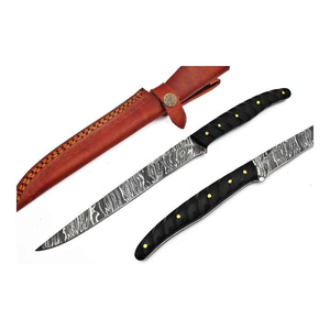 High Quality Custom Damascus Steel Professional <b>Kitchen</b> Fillet Chef Knife With Wooden Handle - Product Image 2