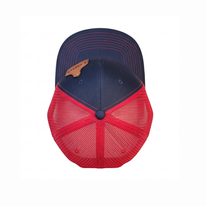 Casquettes Trucker en Maille 6 Panneaux pour Hommes, Qualité Supérieure, Tissu Coton, Broderie Personnalisée, Patch en Cuir, Visière Courbée – Vente en Gros - Product Image 2
