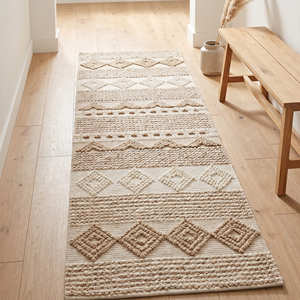 Alfombra Bohemia Personalizada de Algodón 3x6 Amarilla y Blanca, Alfombra Rectangular Resistente con Borlas Hechas a Mano para Sala de Estar - Product Image 5