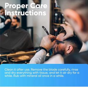 Morje Surgical Straight <b>Razor</b> Stainless Steel <b>Blade</b> ABS Plastic Handle <b>Single</b> <b>Blade</b> Barber Shop Use - Product Image 5