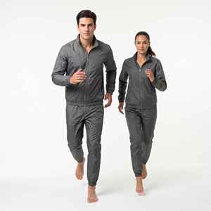 Custom Baggy Windbreaker <b>Tracksuit</b> 2 Piece Set Female Lightweight Oversized <b>Plain</b> Nylon <b>Tracksuit</b> for Unisex - Product Image 3