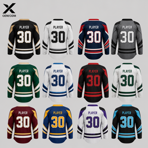 Camiseta Deportiva sin Mangas para Portero de Hockey sobre Hielo X Sports City, Blanca y Negra, Cuello en V, Sublimada, de Malla Transpirable, Unisex para Adultos - Product Image 2