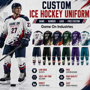 Personalization Custom Team Apparel Full Dye Sublimation Team Name & Number Private Lable Ice Hockey Uniform For Team Wear - Product Image 1
