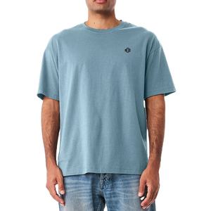 T-shirt unisexe à manches courtes et col rond, tricot jersey simple, finition lavée douce, streetwear décontracté, impression de marque, broderie - Product Image 1