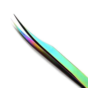 Premium Japanese Stainless Steel Eyelash Extension Tweezers Strong Curved Pointed Tip Volume Lash <b>Tool</b> with Custom Logo - Product Image 1