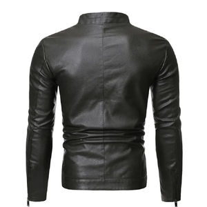 Chaqueta de Cuero de Piel de Oveja Genuina para Hombre, Diseño Formal de Alta Calidad, Cuello Alto, Ecológica, para Invierno, Nueva Llegada - Product Image 5