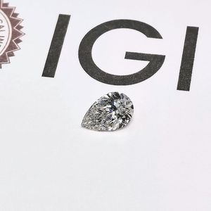 เพชรทรงลูกแพร์ Royal IMP 4.50 - 4.60 กะรัต เพชรเลี้ยงในห้องปฏิบัติการ รับรองโดย IGI สี D F ความสะอาดระดับ VVS2 VS1 เพชร CVD คุณภาพพรีเมียม - Product Image 1