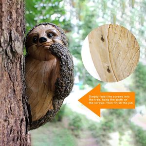 Escultura de resina de Perezoso Abrazando un Árbol, Decoración de Jardín para Exteriores, Adorno de Primavera, Estatua, Regalos de Jardín - Product Image 2