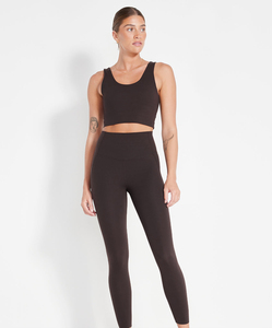 Leggings de yoga sans couture pour femmes, taille haute, tricotés, extensibles, pour le sport et l'entraînement - Product Image 1
