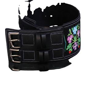 Cinturón Corsé Hecho a Mano con Hebilla de Cuentas, Estilo Western Vintage, de Cuero Genuino de Vaca Color Bronceado, Impresión por Transferencia Térmica, 1-1.5 Pulgadas - Product Image 3