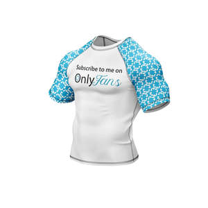 White and Black BJJ Professional Training Men Women Kingz Rash Guard Ranked Short <b>Sleeve</b> Rashguard - Product Image 5