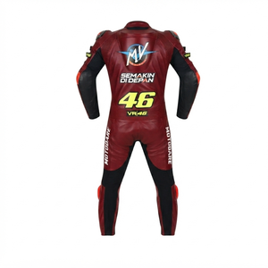 Combinaison de moto en cuir premium Ramaha MotoCP Racing 1 pièce avec bosse niveau 2 CE, sur mesure - Product Image 2
