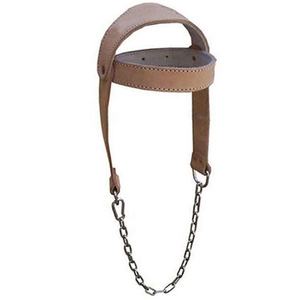 Arnés de cuero para levantamiento de pesas, para ejercicios completos de cuello, correas ajustables y seguras, equipo de entrenamiento de fuerza y fitness - Product Image 2