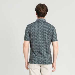 Camisa de rendimiento de manga corta para hombre, con logotipo personalizado, estampado con diseño, de secado rápido, corte ajustado, informal - Product Image 4