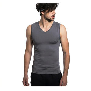 Service OEM – Débardeur décontracté pour homme, couleur personnalisée, mélange polyester/coton, respirant, sans manches, en tissu tricoté, col rond, style moto - Product Image 2