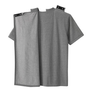 T-shirt Henley personnalisé pour homme, 100 % coton, manches courtes, col en V, boutonné, vêtement basique, marque privée, OEM, ODM, respirant, doux - Product Image 6