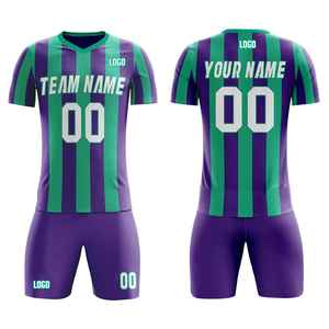 Conjuntos de Fútbol Sublimados de Nivel Profesional, Camisetas de Fútbol de Manga Corta con Corte Láser, Uniformes de Fútbol Personalizados para Hombre y Mujer - Product Image 3
