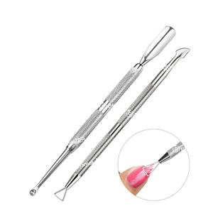 Empujador de Cutículas Profesional de Alta Calidad, Doble Cabeza, Acero Inoxidable, con Logotipo Personalizado, Herramientas de Manicura - Product Image 3