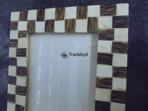 กรอบรูปงานฝีมือฝังกระดูกแบบพรีเมียม น้ำหนักเบา เงางาม โดย Tradebyd - Product Image 5