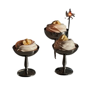 Luxury Stainless Steel Ice Cream Bowl Metal Dessert Cup Silver Champagne Coupes Fruit Salad Sundae Dish for Hotel Wedding Party - Product Image 1