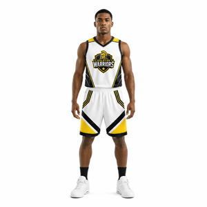 Maillot de basket personnalisé pour hommes, en mesh, avec logos d'équipe, séchage rapide, polyester, sublimation, col en V, très demandé, vente chaude - Product Image 1