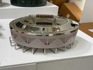 Durable Classic Chafing Dish <b>Buffet</b> <b>Server</b> Stainless Steel Eco-Friendly Non-Stick Customizable All Stoves Restaurants Hotels - Product Image 2