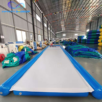 Prix d'usine Tapis de curling gonflable de rue, Piste de curling gonflable portable à double extrémité, Jeu sportif pour club de curling