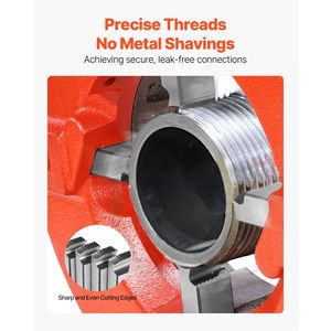 Filiere per filettatura tubi NPT da 1/2'' a 3/4'' con filettatura a destra in acciaio super rapido (HSS), confezione da 4, per macchine filettatrici integrate, prodotto di qualità per filettatura tubi. - Product Image 5