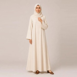 Abaya de qualité supérieure, robe longue, vêtements islamiques modestes, coupe ample, manches longues, pour femmes et usage quotidien, en vente. - Product Image 1