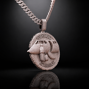 Collar con Colgante de Jet Privado de Lujo Personalizado con Incrustaciones de Moissanita VVS, Medallón Hip Hop para Hombre, Joyería de Oro y Plata para Fiesta - Product Image 2
