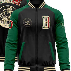 Blouson de baseball personnalisé avec logo sur mesure pour homme, en laine, coupe courte, vente en gros, impression de logo personnalisée, blouson universitaire - Product Image 4