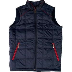 Care Master New Waterproof High Quality Men Puffer vest Splicing <b>Colour</b> Block Quilted Custom Logo Printing Mens Puffer Vest - Product Image 1