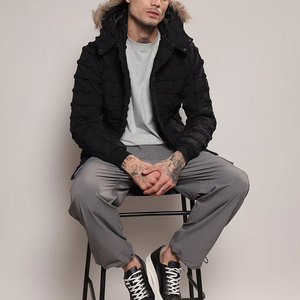 แจ็คเก็ตบุนวมสำหรับผู้ชายเสื้อผ้าคอตตอน - Product Image 3