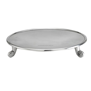 แท่นวางเค้กทรงกลมเคลือบเงินทันสมัย,สำหรับวางคัพเค้กงานเลี้ยงวันเกิดงานแต่งงาน - Product Image 1