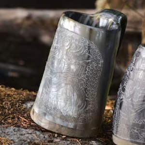 Tazas de cuerno de búfalo de calidad superior, jarras de cerveza para bar y restaurante, artesanía Tayyab - Product Image 6