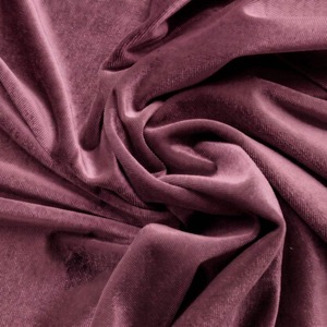 High Quality Violet Polyester Velvet Fabric Soft Touch Durable Material for Designer Clothing and Fashion Wear Available for Sal - Product Image 5