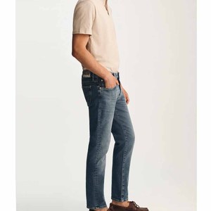 Custom High Quality Breathable man Jean Fitness Sportswear Male Solid <b>Best</b> Style Comfortable Casual Men Denim Pants - Product Image 3