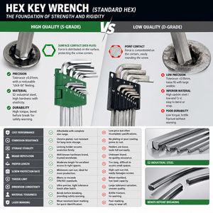 Set di chiavi esagonali a L in acciaio S2 di grado industriale, metriche, ad alta coppia, durevoli, da 2 a 12 mm, utensili per riparazioni - Product Image 2