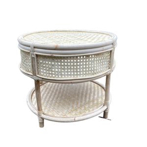 Nouveau design de table à thé tissée à la main de haute qualité à 2 étages pour le salon, la chambre à coucher ou le café du restaurant de l'hôtel BT05 - Product Image 1