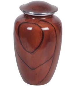 Urna Funeraria Clásica de Aluminio Dorado con Acabado de Madera, Acabado Metálico Natural, Resistente, Capacidad de 220 Pulgadas Cúbicas, AB COLLECTIONS - Product Image 5