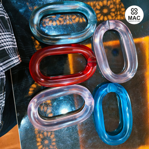 Customization <b>resin</b> wall Chain links big size and <b>clear</b> colors multi colors <b>resin</b> big links available All Colour Available - Product Image 1