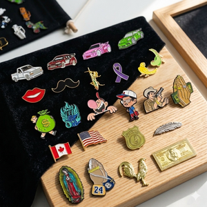 Wholesale Cute Bulk Christian Mexican Manufacturer Anime Hard Metal Soft Enamel Pin Custom Logo Lapel Brooch Caps Cartoon Pin - Product Image 4