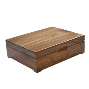 Caja de Madera de Lujo con Tapa con Bisagras, Caja de Almacenamiento de Madera Maciza Premium, Caja de Regalo de Madera Decorativa con Logotipo Personalizado para Joyas y Recuerdos - Product Image 1